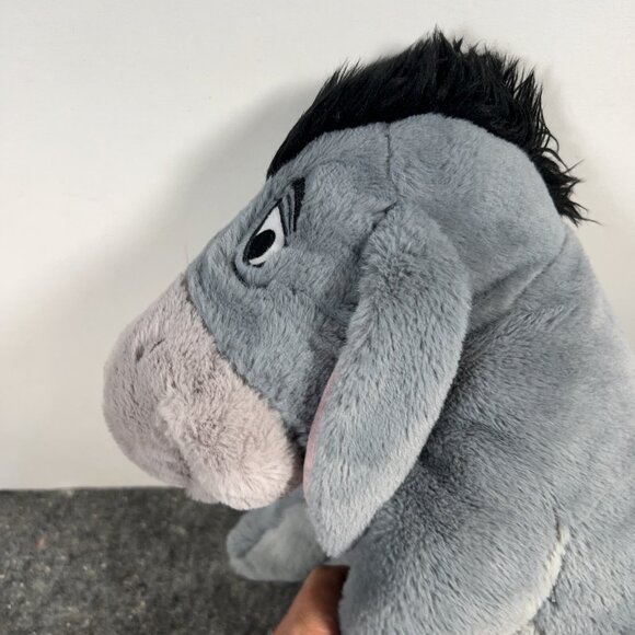 15" Disney Store Plush Grey Eeyore Detachable Tail Winnie The Pooh Friend Toy - Picture 4 of 11